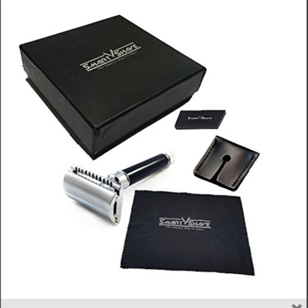 Brand 🆕Shave Maxx BLACK LONG HANDLED SAFETY RAZOR